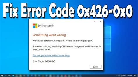 Error 0x426.
